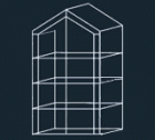 Luxus Sammler Vitrine Crystal Palace, glanz-vernickelt, 65 x 35 x 18 cm, Mittelteil mit Beleuchtung